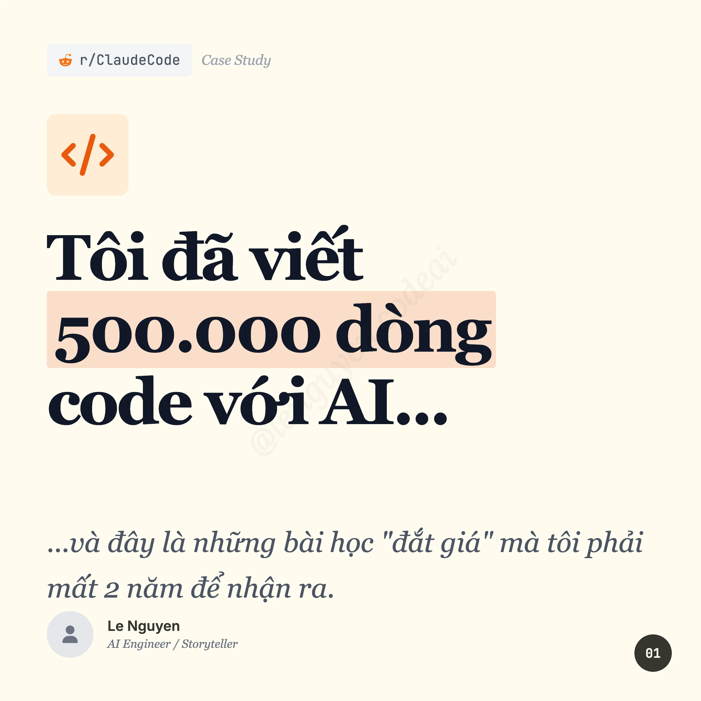 TÔI ĐÃ VIẾT 500.000 DÒNG CODE VỚI AI VÀ ĐÂY LÀ NHỮNG BÀI HỌC XƯƠNG MÁU