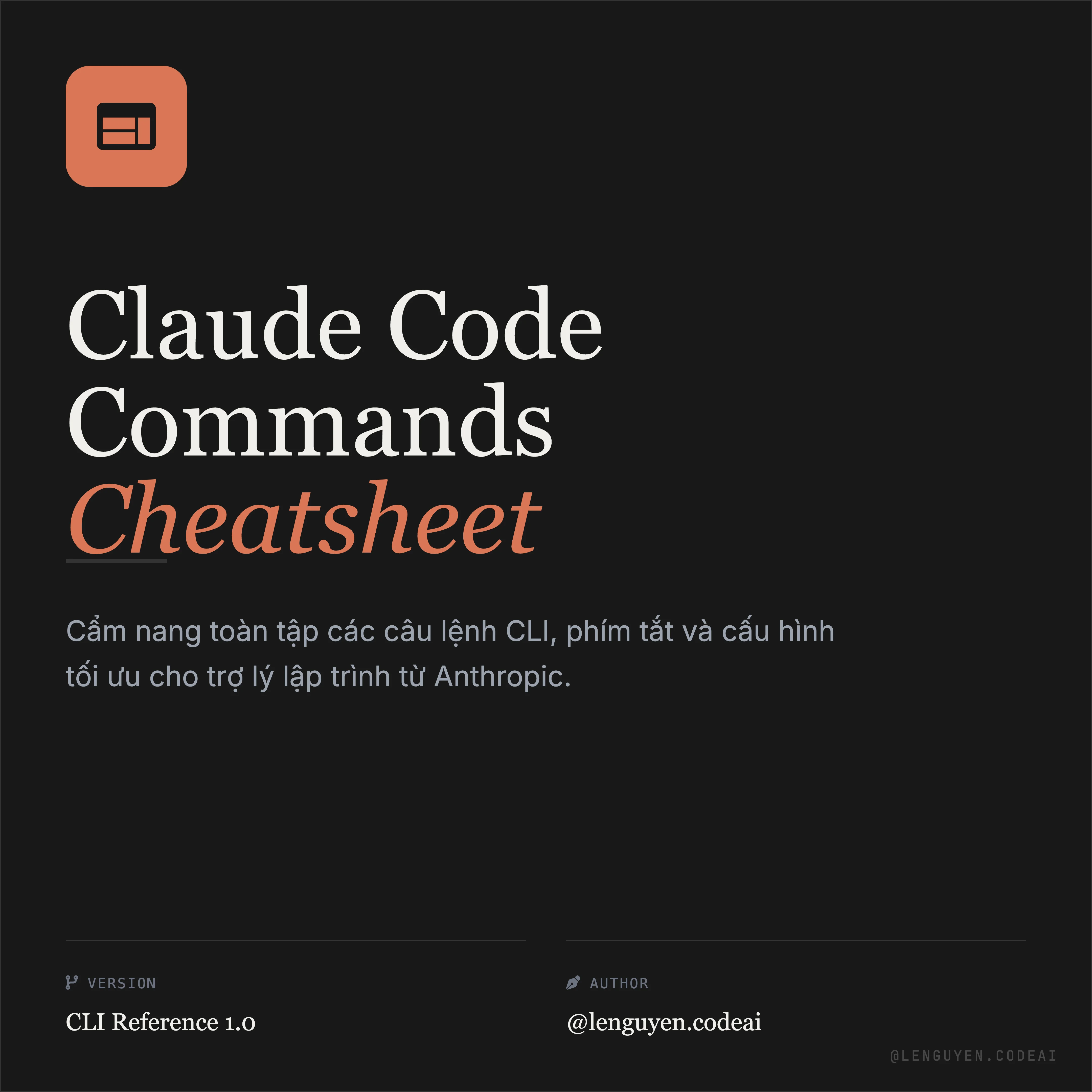 Claude Code Commands (Tổng Hợp)