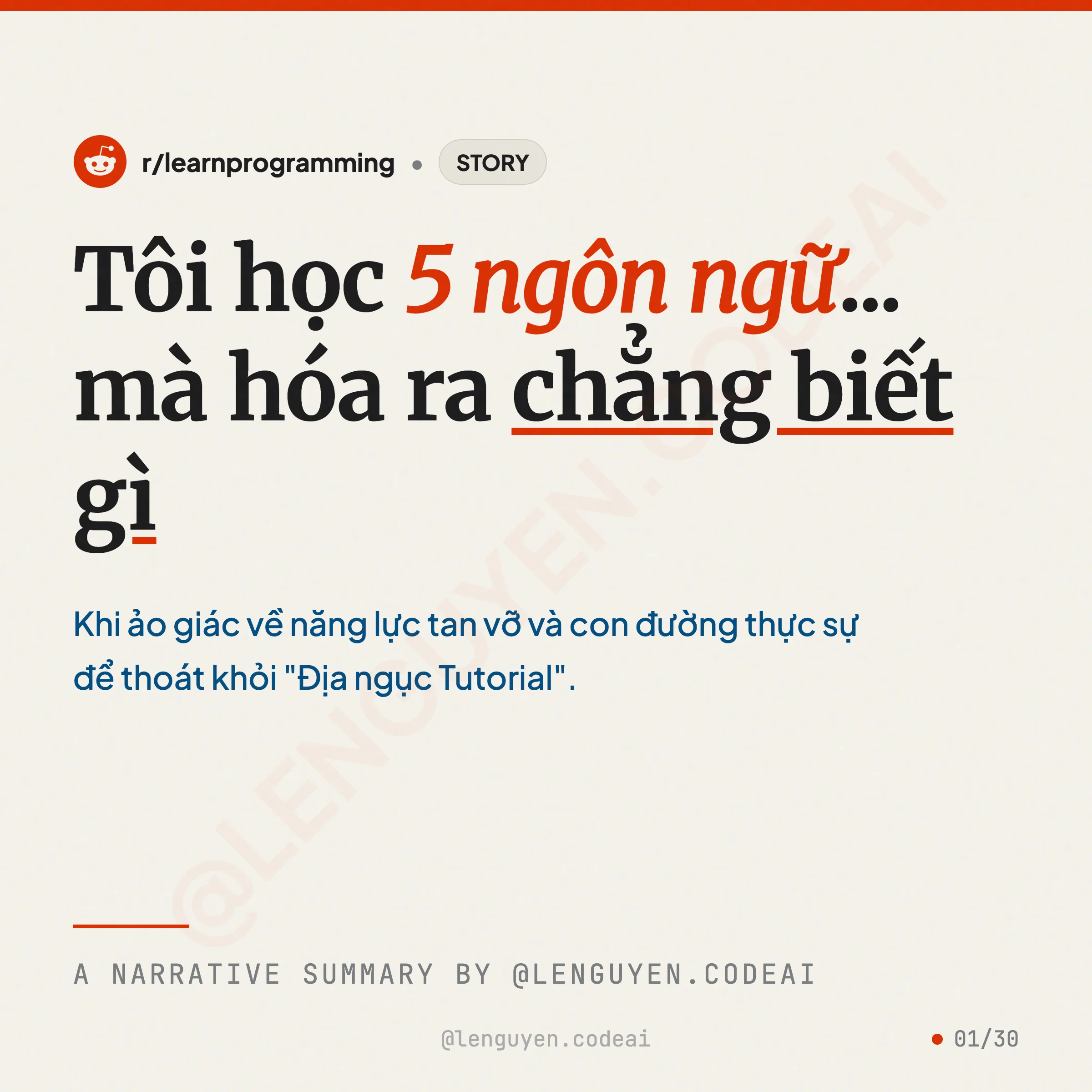 Tôi nhận ra mình không biết gì về lập trình