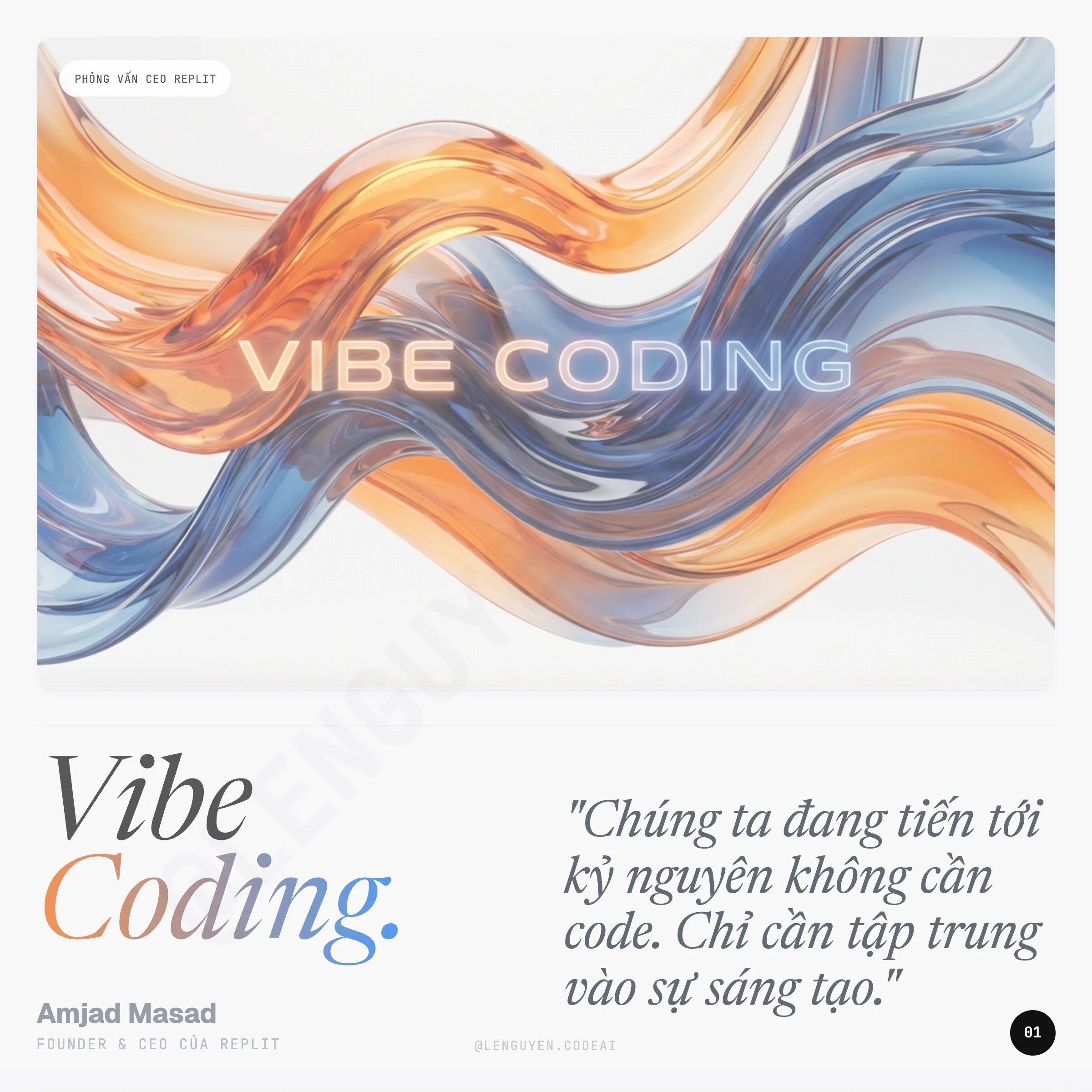 Phỏng vấn CEO Replit về Vibe Coding